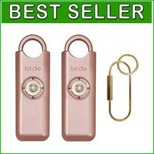 Load image into Gallery viewer, Modern Women’s Personal Safety Alarm - 130 dB, Keychain &amp; Strobe Light, 2-Pack