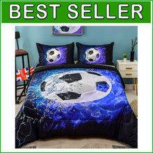 Load image into Gallery viewer, Stylish Twin Comforter Set 66x90 – 2-Piece Soccer Design for Boys and Girls