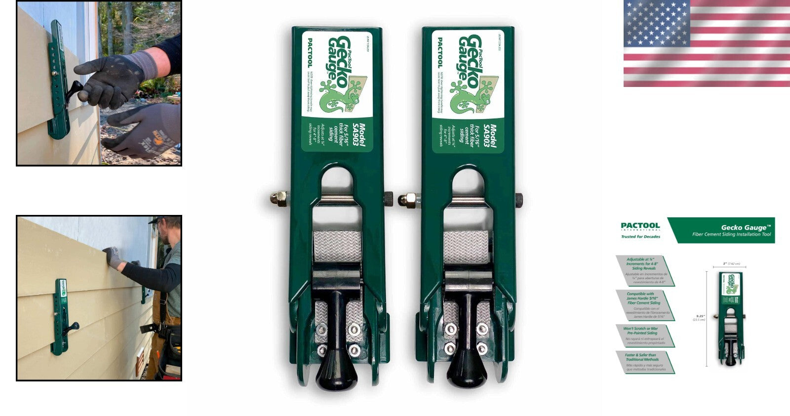 Adjustable Gecko Gauge Clamps: Perfect for Seamless 12-Foot Siding Installations