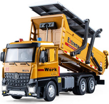 Load image into Gallery viewer, Interactive Dump Truck Toy with Lights &amp; Sounds – Perfect Gift for 4-7 Year Olds
