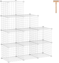 Load image into Gallery viewer, Elegant 9-Cube Wire Storage Organizer - Modern, Sturdy &amp; Versatile Solution