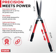 Load image into Gallery viewer, Lightweight Extendable Hedge Trimmers with Non-Slip Grips for All Gardeners