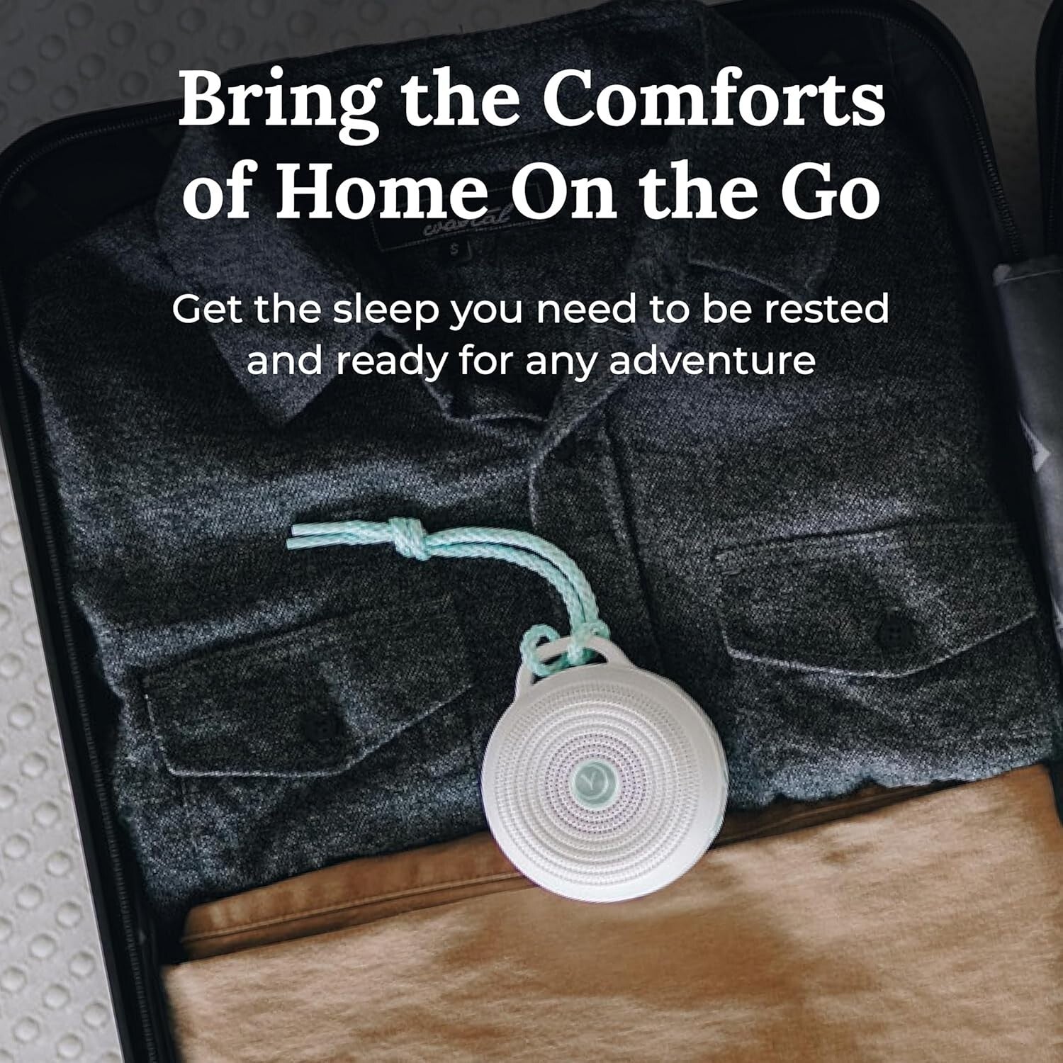 Rechargeable White Noise Machine Duo: 3 Sounds, Volume Control, Travel Essential