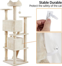 Load image into Gallery viewer, Durable 70in Cat Tree for Indoor Cats with Scratching Posts &amp; Fun Accessories