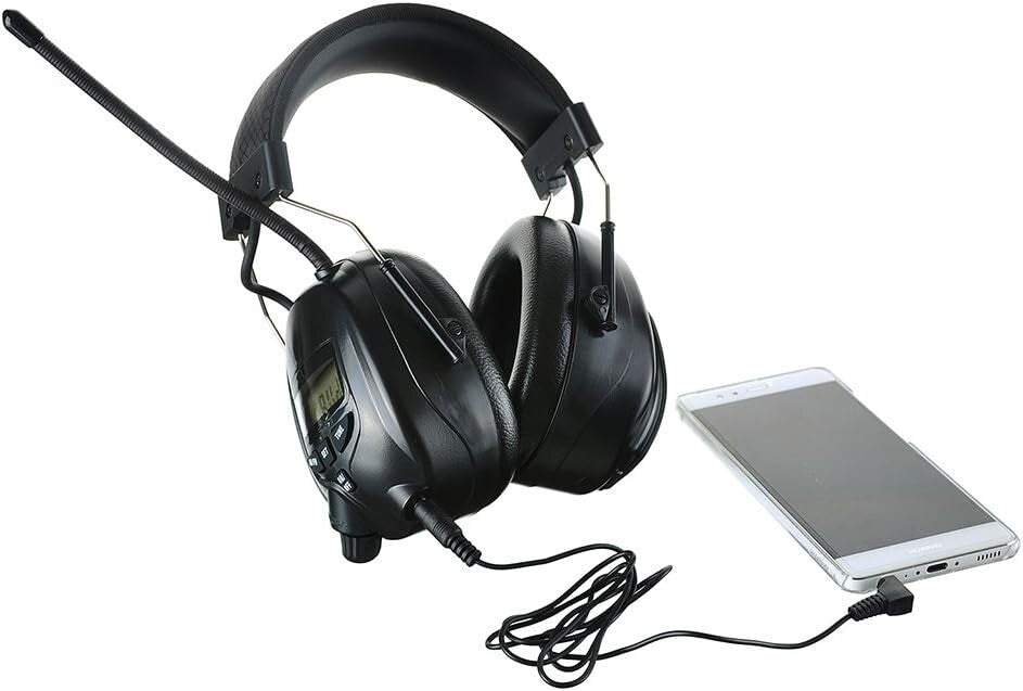 High-Performance 25dB Hearing Protectors with Radio - Adjustable & Comfortable