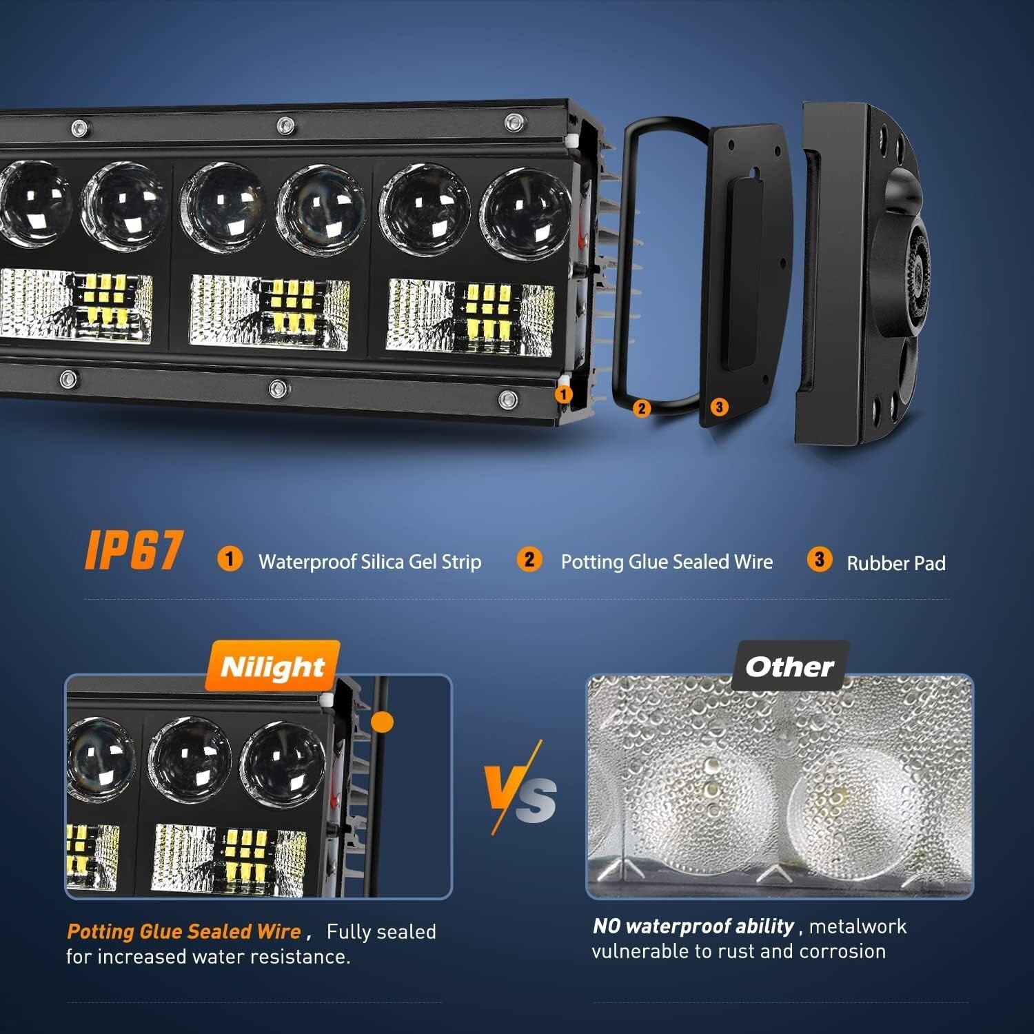 Versatile 22-Inch 150W LED Light Bar with Smooth Finish and Easy Installation