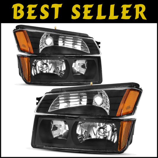 Enhanced Visibility Headlight Assembly for Chevy Avalanche 2002-2006 - Easy Fit