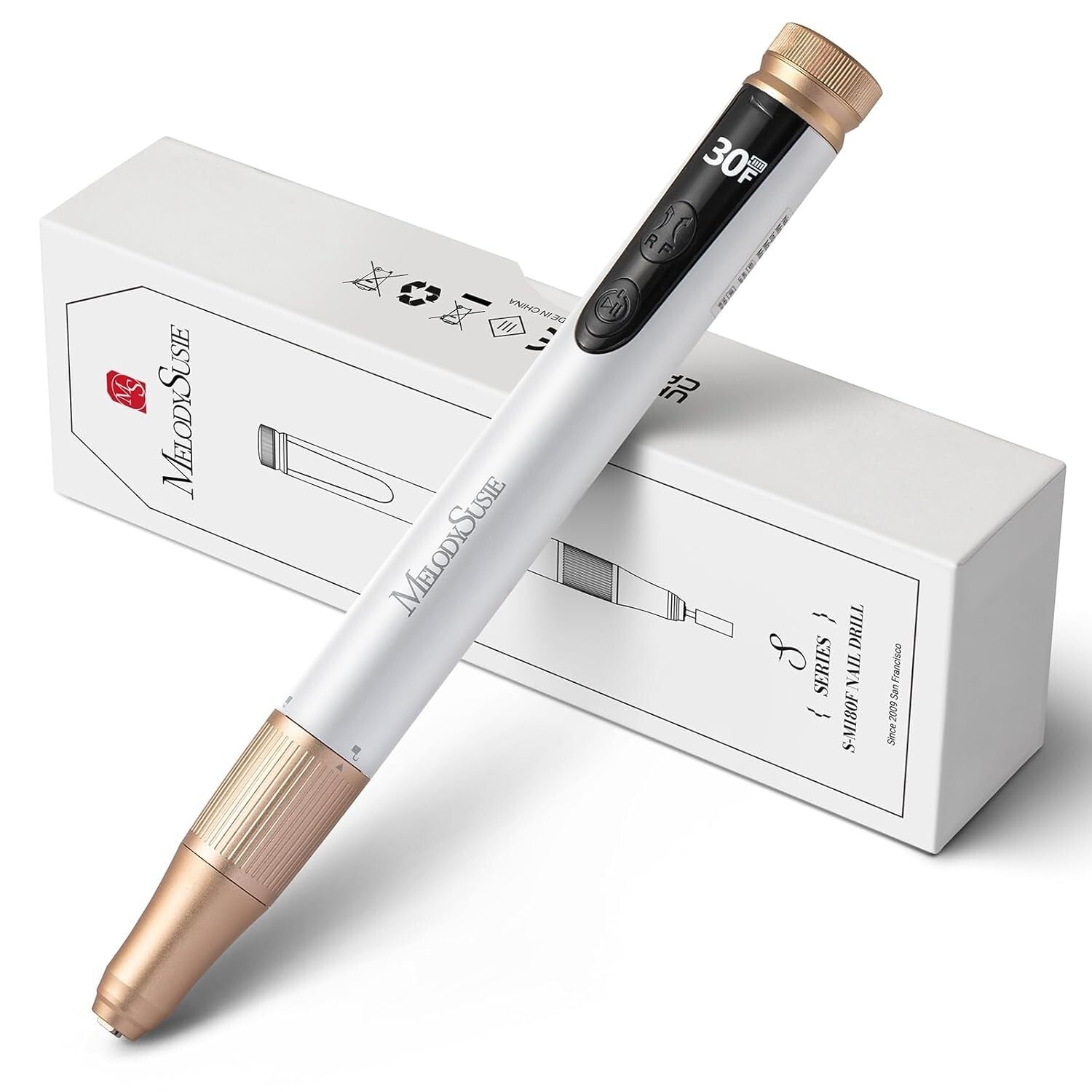 Lightweight Cordless Nail Drill - 3 Hours Battery Life, Ideal for Home Manicures