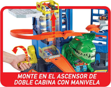 Load image into Gallery viewer, Ultimate City Toy Garage with T-Rex &amp; 100+ Vehicle Parking – Fun Racing Playset