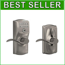 Load image into Gallery viewer, Innovative Keyless Entry Satin Nickel Lever Lock - Adjustable &amp; User-Friendly