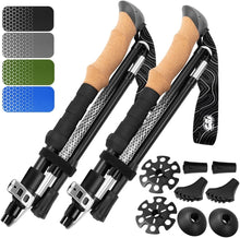 Load image into Gallery viewer, Premium Adjustable Hiking Poles with Comfort Grip - Ultralight Aluminum Design