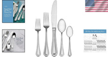 Load image into Gallery viewer, Stain Resistant 65-Piece Stainless Steel Flatware Set with Serving Utensils