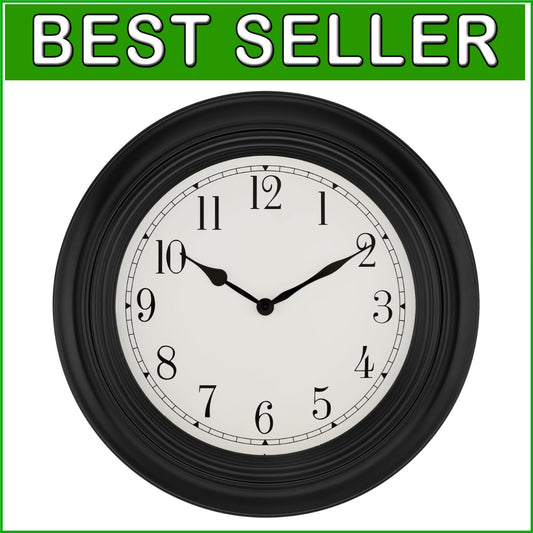 Elegant 18-Inch Silent Wall Clock - Vintage Design for Living and Dining Rooms