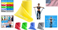 Load image into Gallery viewer, Custom Length Resistance Bands with 5 Color-Coded Levels - Durable &amp; Easy to Use