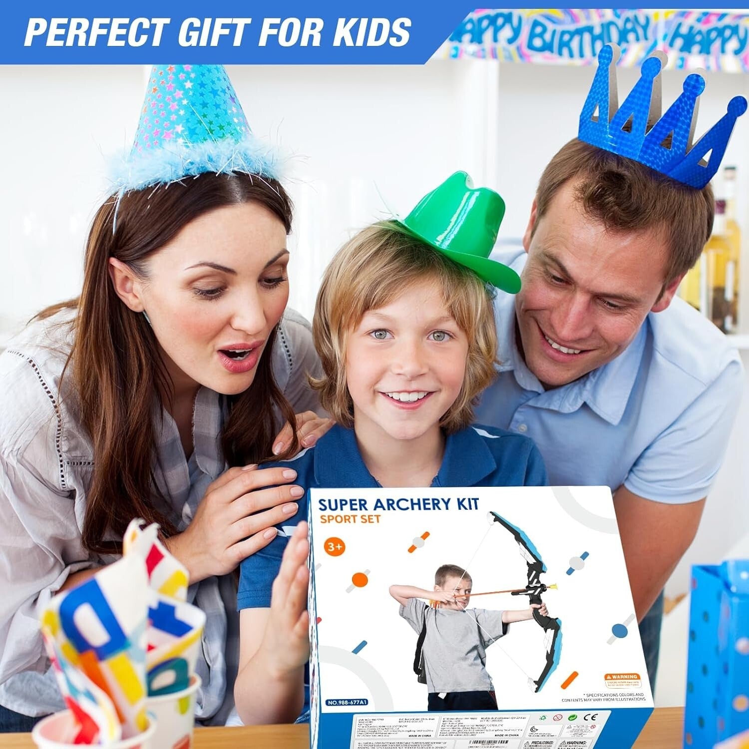 Fun and Safe LED Light Bow and Arrow Set - 2 Packs for Ages 4-8 with Targets