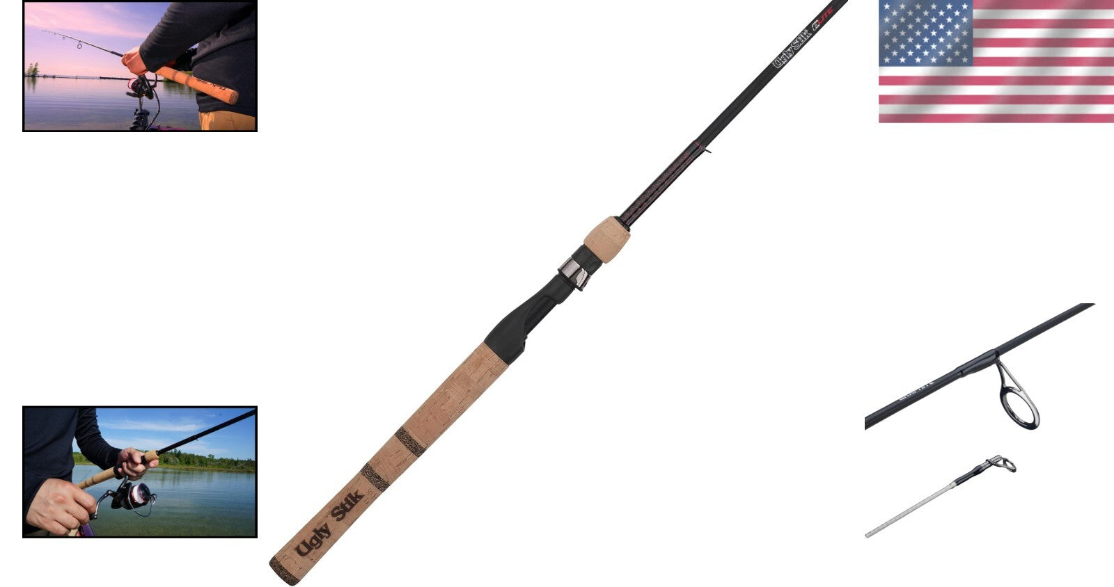 Ultra-Sensitive Elite Fishing Rod - 7' Multi-Color Design, Fast Action for Trout
