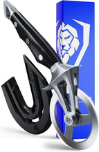 Load image into Gallery viewer, Professional Stainless Steel Pizza Cutter with Safety Thumb Guard &amp; Cover