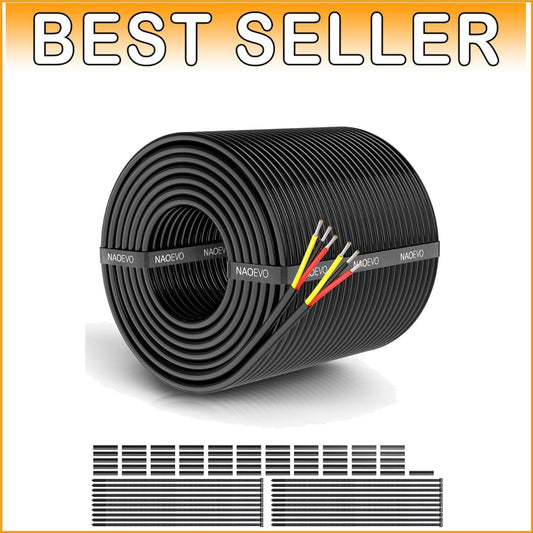 600V Rated 18 AWG Electrical Wire - 3 Conductor Cable for Indoor & Outdoor