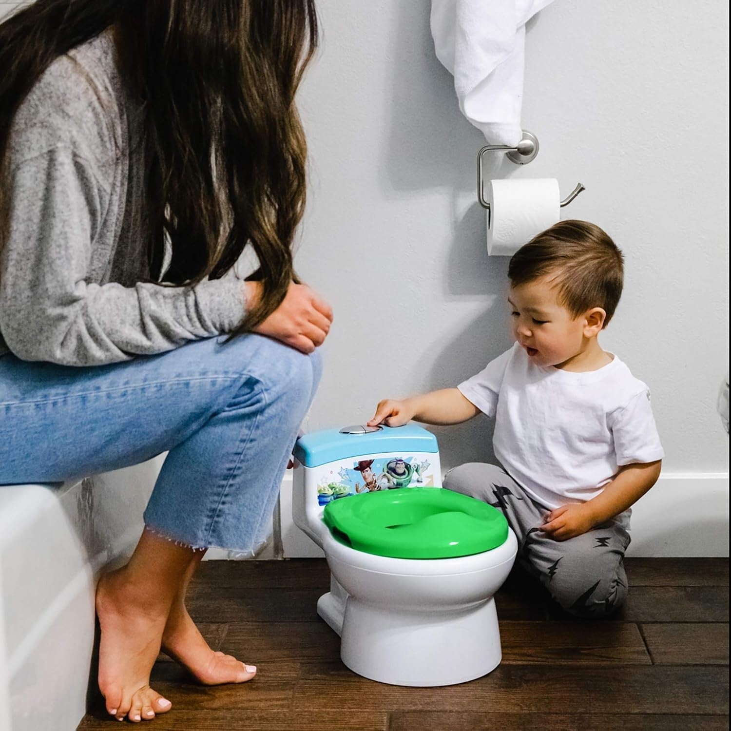 Interactive Toy Story Potty Training Seat with Easy Cleanup and Sound Effects