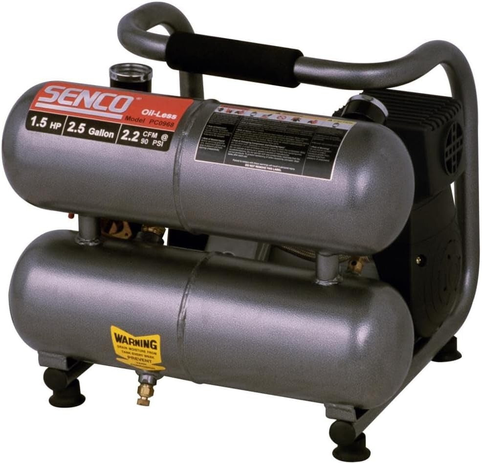 Compact 2.5 Gallon Air Compressor with 1.5 HP - Perfect for Trim & Finish Work