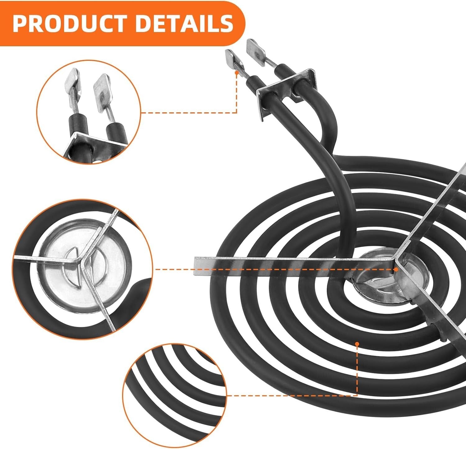Electric Stove Drip Pans & Burner Replacement Kit – 4 Pieces for Quality Cooking