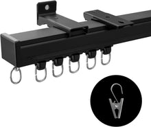 Load image into Gallery viewer, Silent and Smooth 6ft Ceiling Curtain Track - Heavy-Duty Room Divider Rails