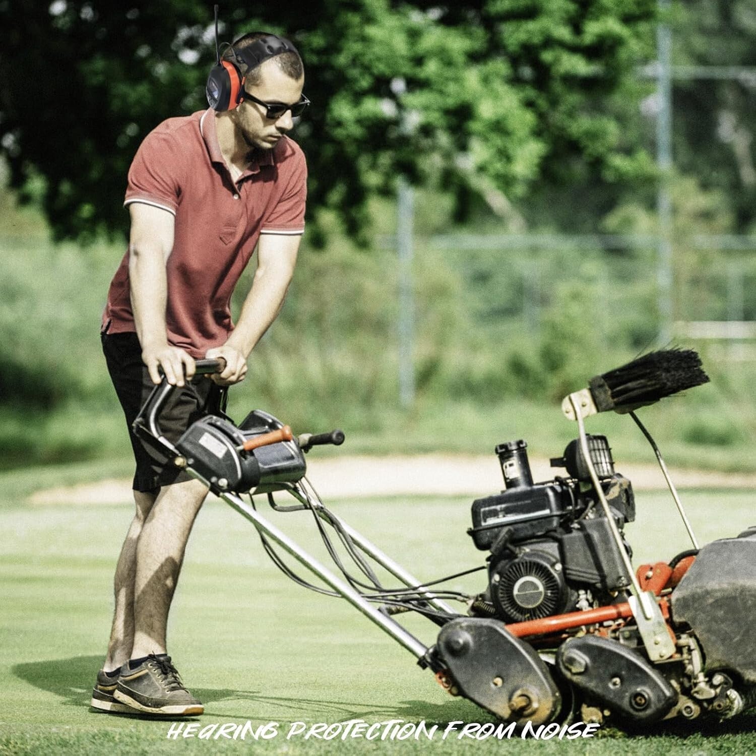 Bluetooth 5.0 Hearing Protection with FM Radio & NRR 29dB - Perfect for Mowing