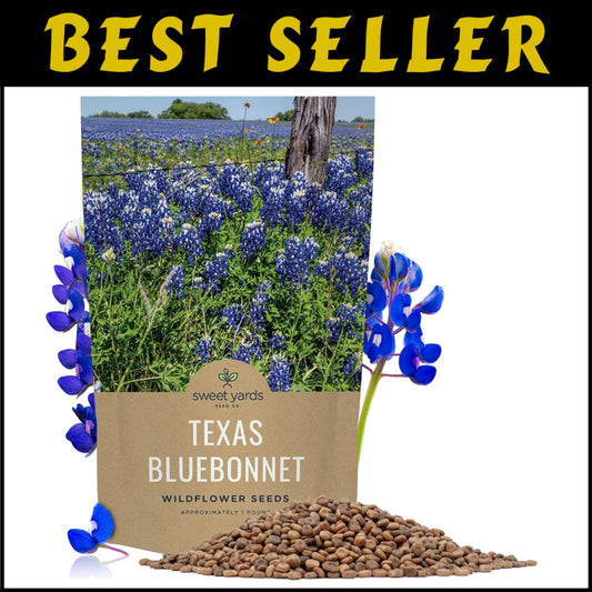 Guaranteed Growth 1 lb Texas Bluebonnet Wildflower Seeds - Perfect Garden Gift