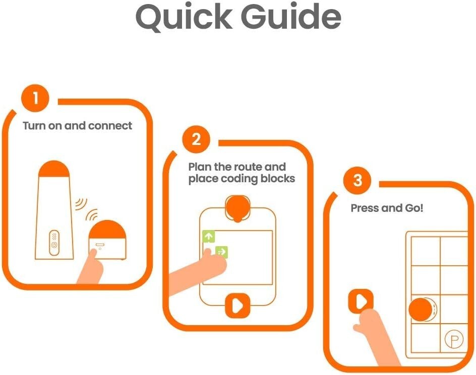 Educational STEM Coding Robot for Ages 4-10 with 37 Coding Blocks and Challenges