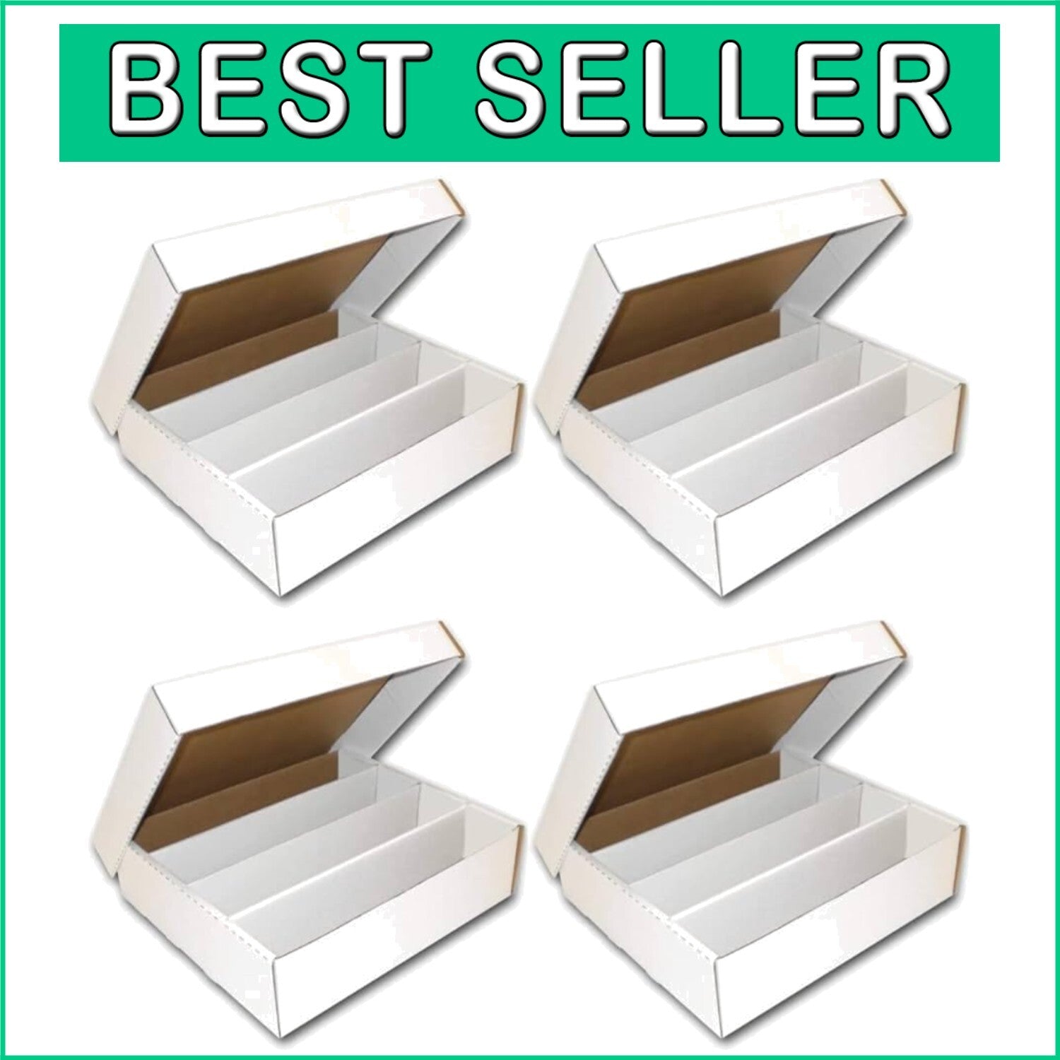 8-Pack Monster Storage Box for 3,200 Trading & Gaming Cards - Organize with Ease