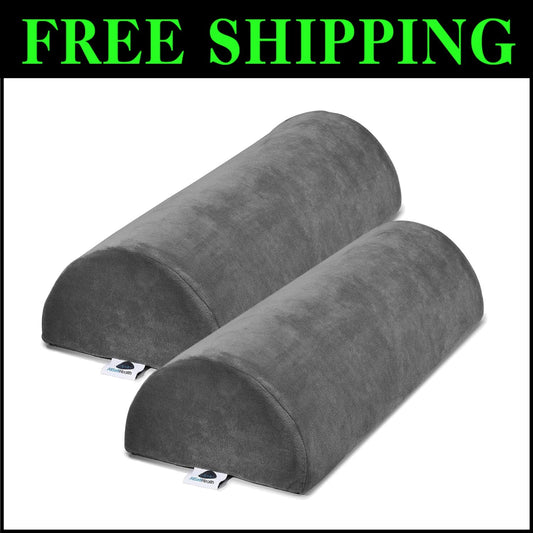 Multi-Position Lumbar Support Bolster Pillows for Legs & Head - Machine Washable