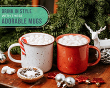 Load image into Gallery viewer, Charming Speckled Mugs - 14 oz Set of 6 for Coffee, Tea &amp; Rustic Enjoyment