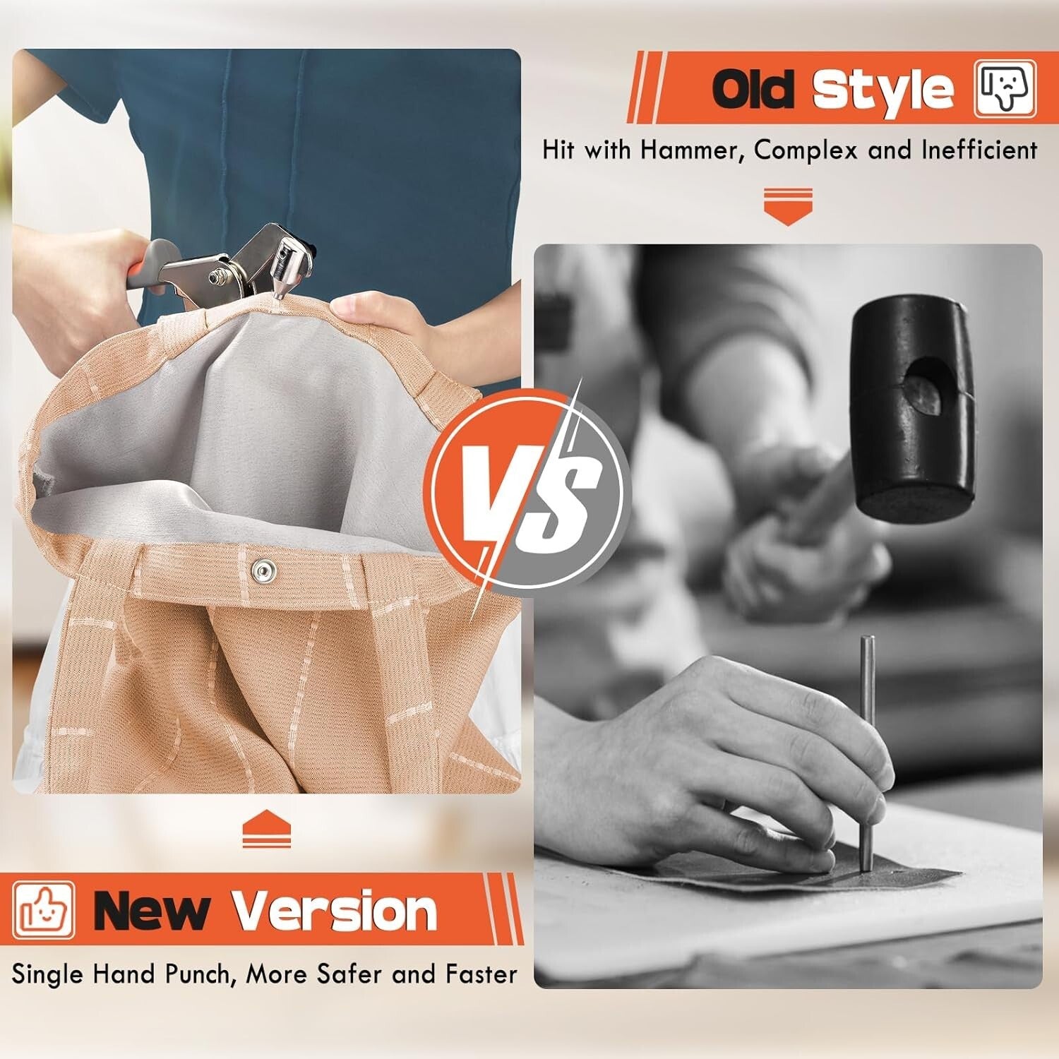 Professional Snap Fastener Pliers with 140 Buttons - Ideal for DIY Projects