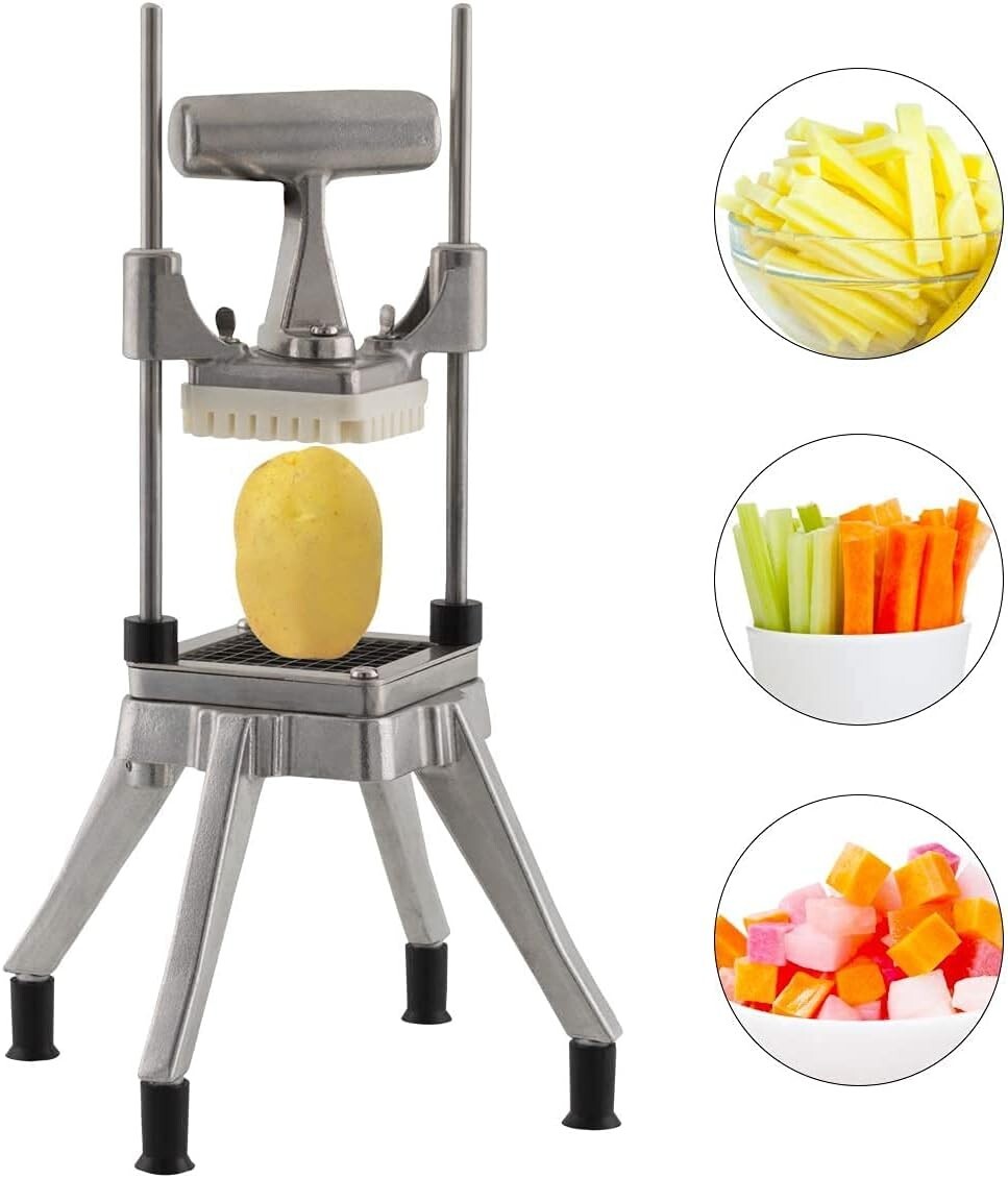 Durable Aluminum Vegetable Dicer with 3 Stainless Steel Blades - Chef’s Choice