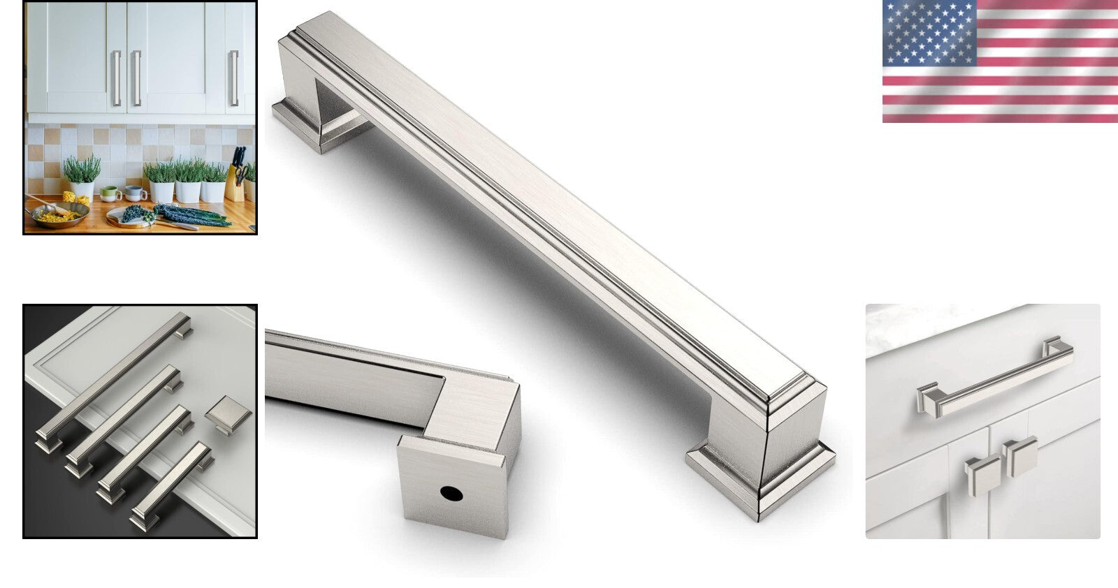 Stylish 30-Pack Brushed Satin Nickel Cabinet Hardware with 5-Inch Spacing