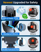 Load image into Gallery viewer, 4-in-1 Universal Car Phone Mount - Suction Cup &amp; Vent Clip for Optimal Stability