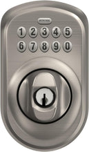 Load image into Gallery viewer, Plymouth Keyless Deadbolt - Illuminated Keypad Entry Lock in Sleek Satin Nickel