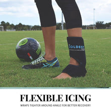 Load image into Gallery viewer, Cold Therapy Ankle Ice Wrap with 2 Gel Packs - Ideal for Injuries &amp; Recovery