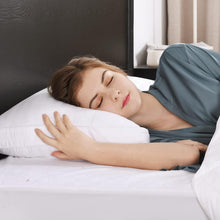 Load image into Gallery viewer, King Size Gusseted Goose Down Feather Pillows - 2 Pack for All Sleep Positions