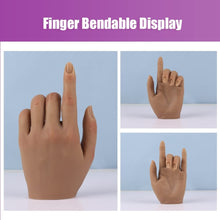 Load image into Gallery viewer, Flexible Nail Art Practice Hand - High-Quality Silicone with Bendable Fingers