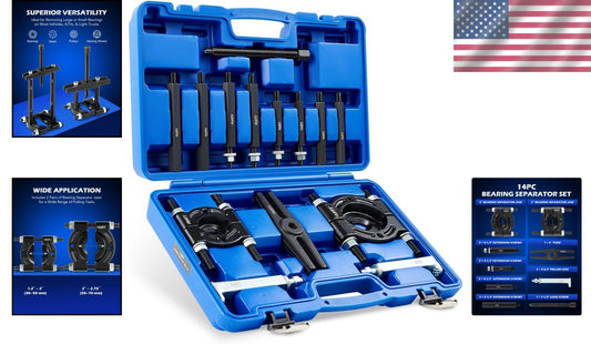 Premium 5 Ton Capacity Bearing Puller Kit - Includes 2" & 3" Separator Jaws