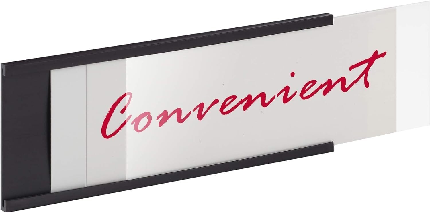 C Channel Magnetic Label Holders - 50 Packs, 5" x 3" Weatherproof for Easy Use