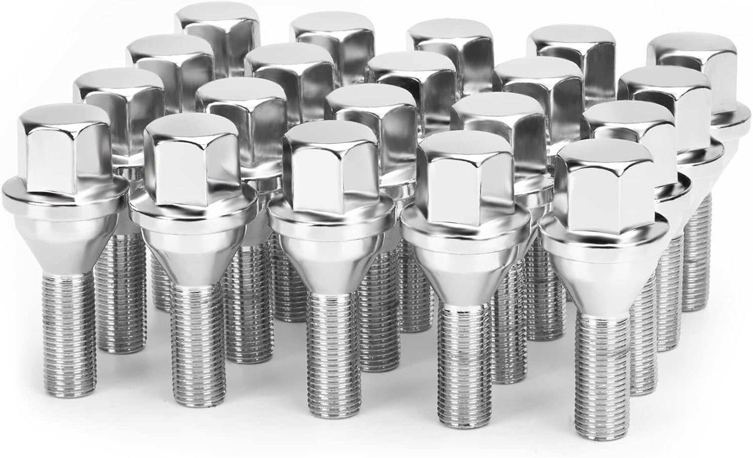 Durable 20-Pack 12x1.25 Chrome Lug Bolts - Upgrade for Jeep Renegade & Compass