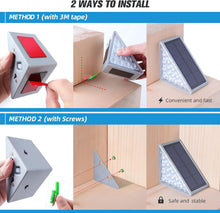 Load image into Gallery viewer, Energy-Efficient IP67 Solar Step Lights - 12 Pack Automatic Warm White Lighting