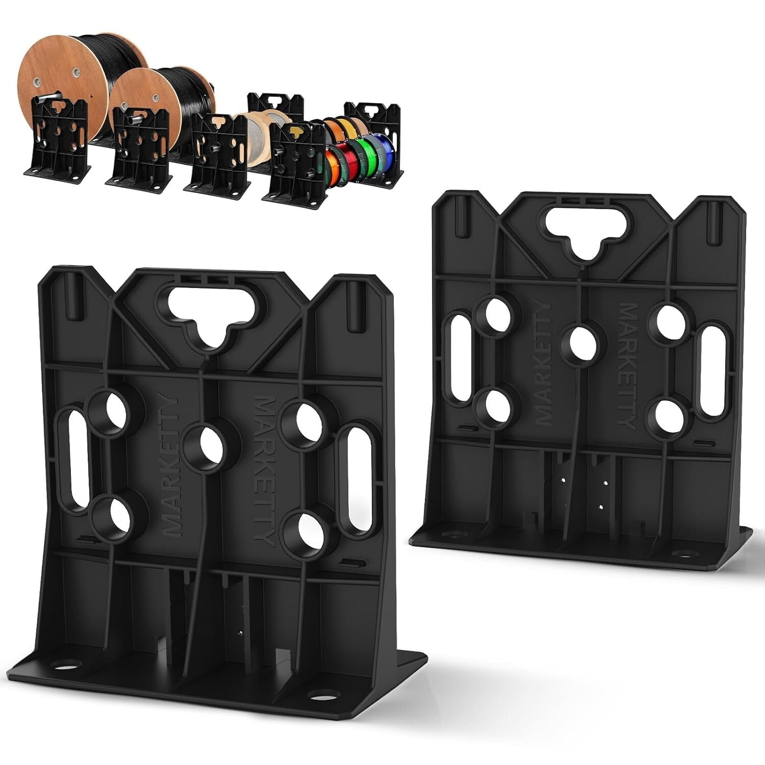 Heavy-Duty Cable Spool Rack - Supports 330 lbs, Ideal for Wire Dispensing