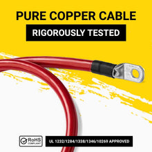 Load image into Gallery viewer, Ultra-Reliable 4 Ft 2 AWG Battery Cable Set - For DC Applications, Made in USA