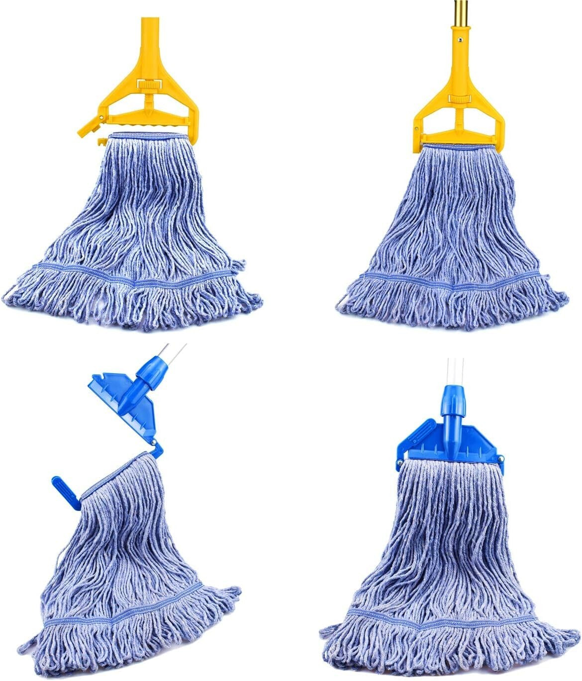 High Absorbency Mop Head Replacements - 4 Pack with Vacuum Compression Packaging