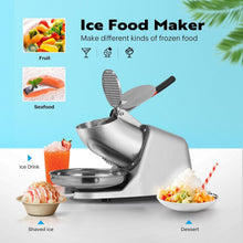 Load image into Gallery viewer, Heavy-Duty Ice Shaver with 420 Stainless Steel Blades - 173lbs/hr Performance