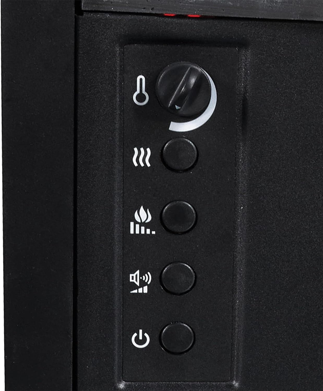 Electric Log Set Heater with Remote & Crackling Sound for 1,000 Sq Ft Spaces