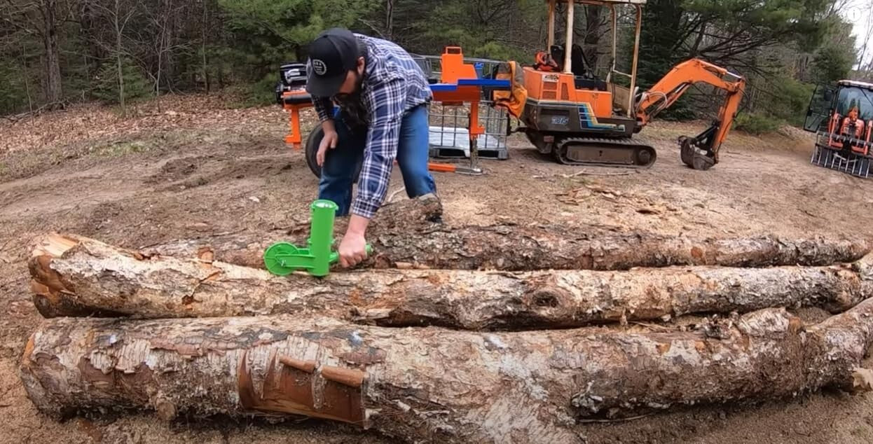 All-Season Firewood Measuring Tool with Special Marking Wheels - Easy & Fast